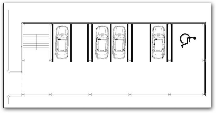 Resultado de imagen para estacionamiento diseño plano