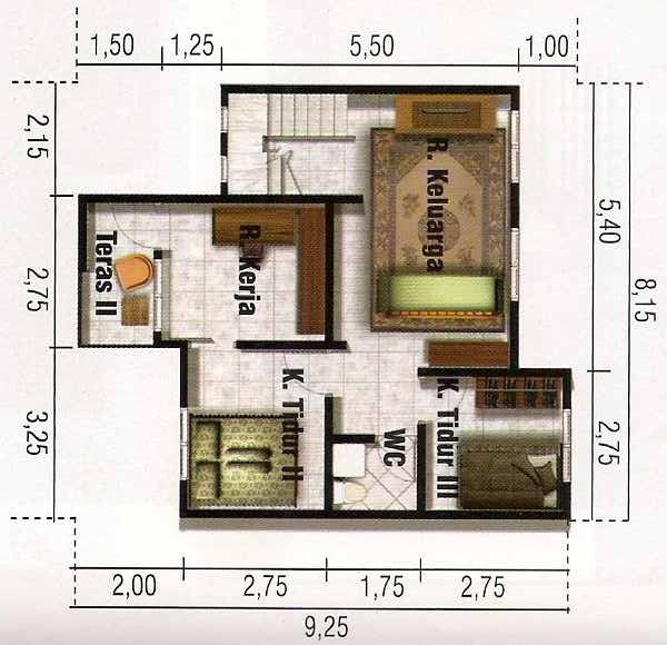 plano de 5 dormitorios