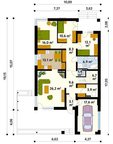 planos de casas hechas en terrenos de 10×20